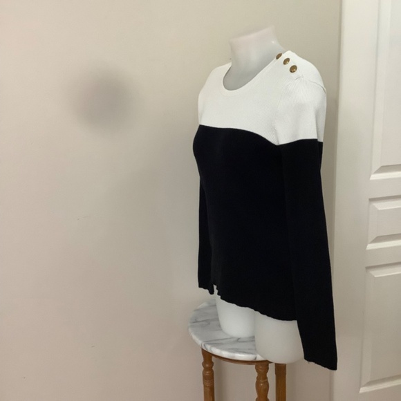 LRL Ralph Lauren Rib-knit Slimming  Sweater MEDIUM - Picture 2 of 13